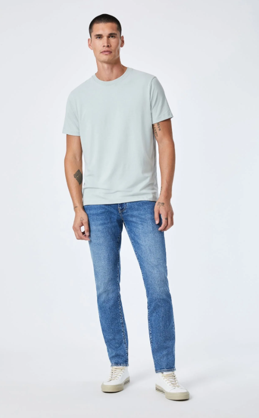 MAVI | crew neck t-shirt - slate grey natural dye