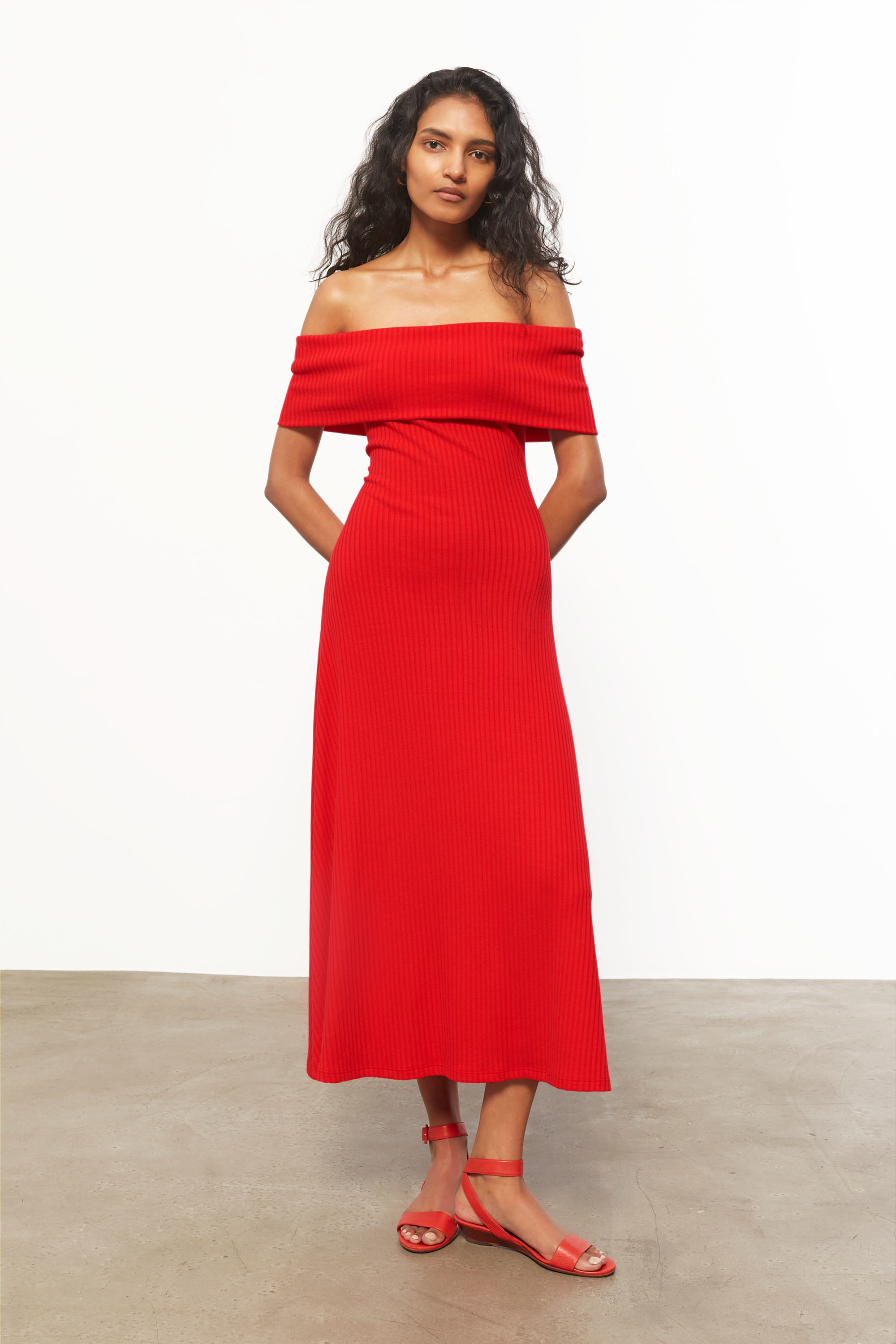 Mara Hoffman Imogen Dress Red