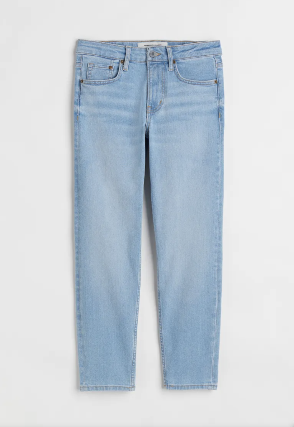 H&M | 90s skinny regular ankle jeans - light denim blue