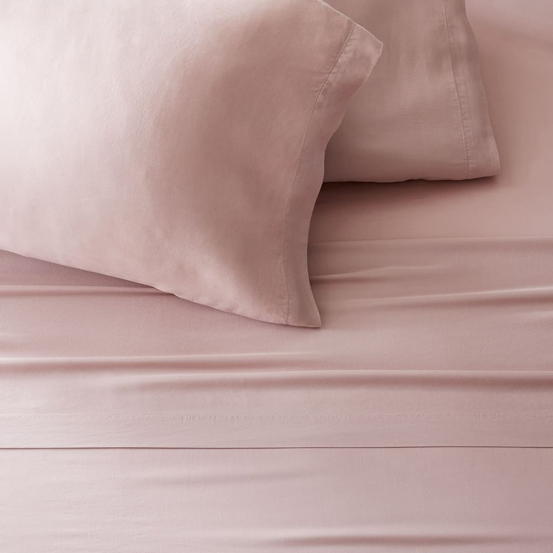 West elm Brushed TENCEL™ fitted sheets (double) adobe rose