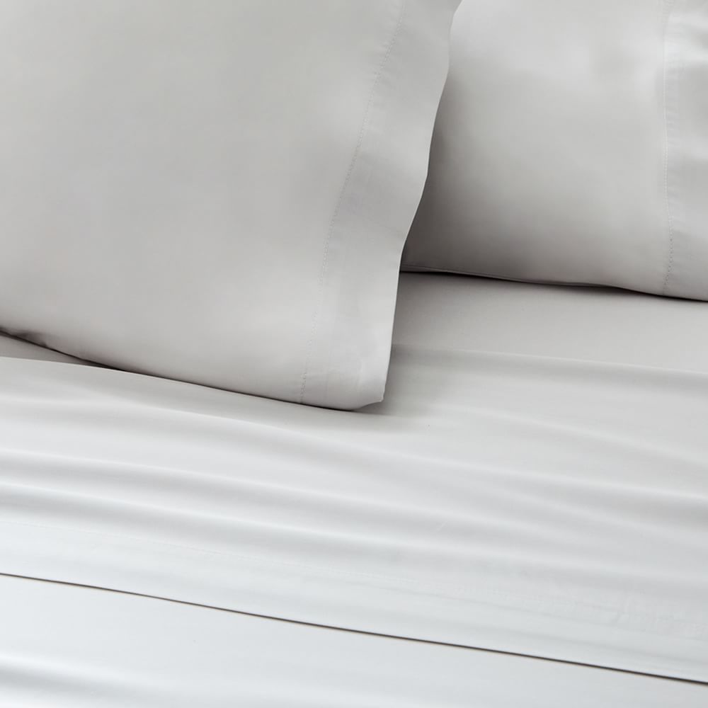 Silky TENCEL™ sheet set & pillowcases (queen) - frost gray